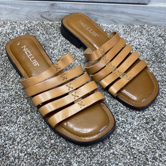 NC Club Survivor Brazilian Leather Sandals Slides Mules 8 - Picture 6 of 12